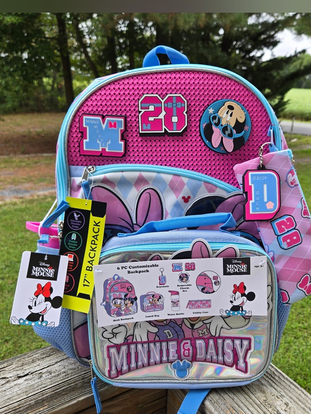 Disney Minnie & Daisy Backpack - 6 Piece Set
